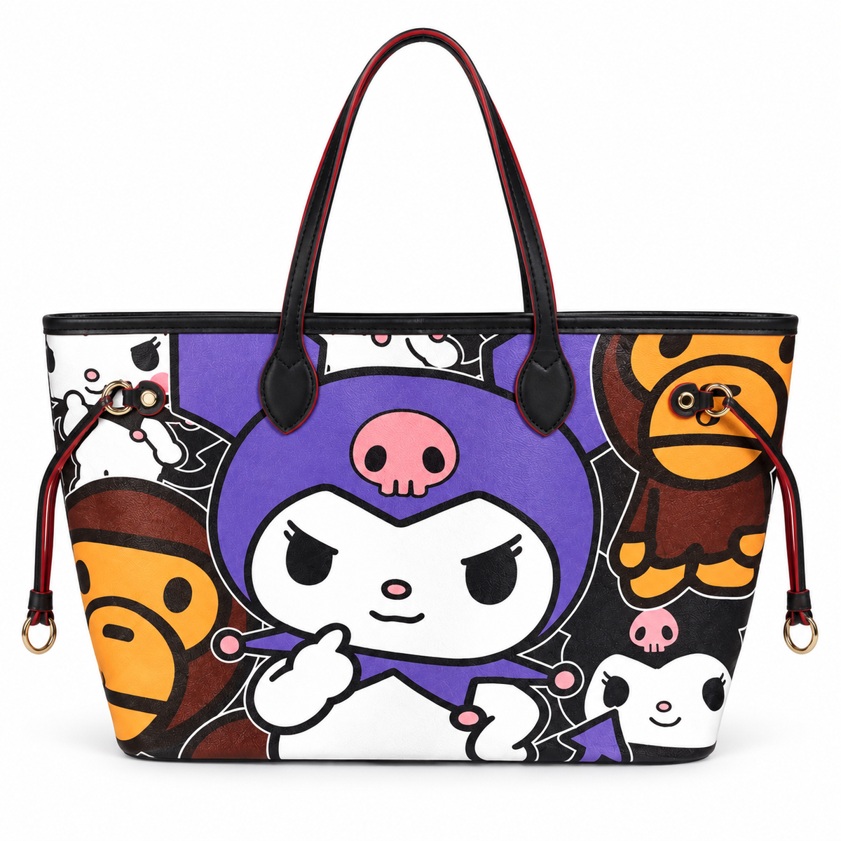 Purple Character Collage Tote
