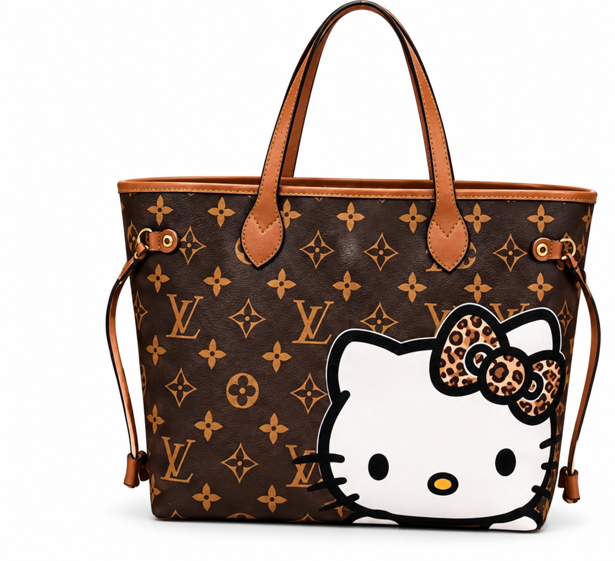 Cocoa Leopard Bow Carryall
