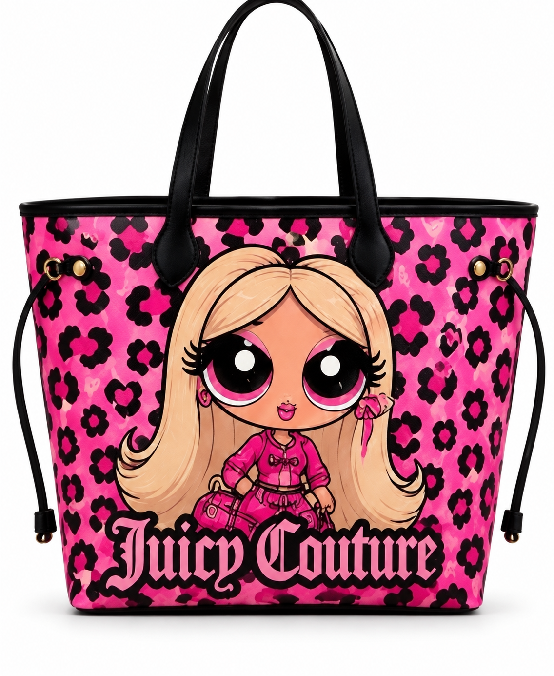 Pink Leopard Glam Tote Bag