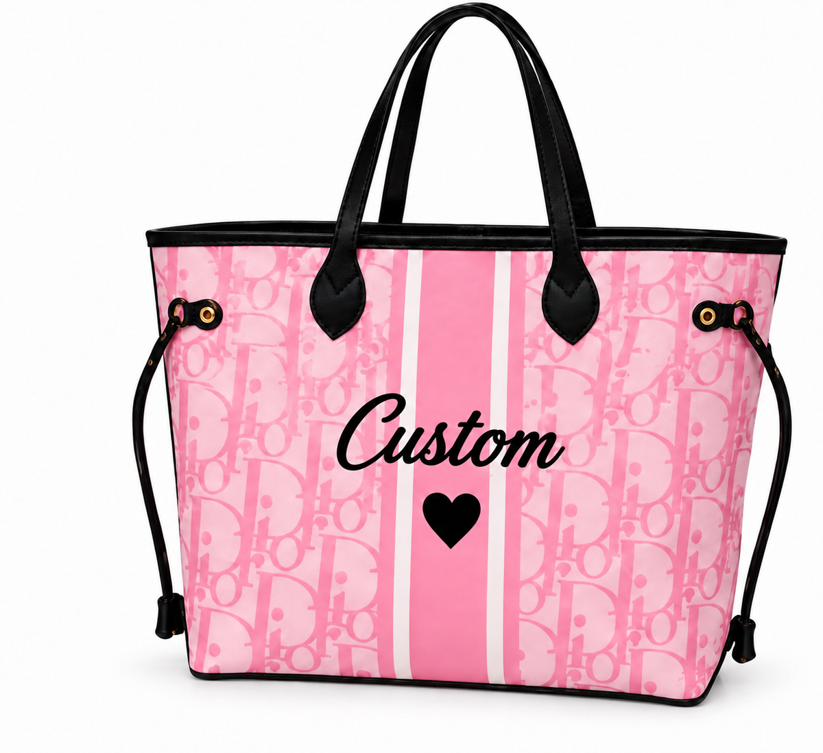 Personalized Pink Monogram Tote