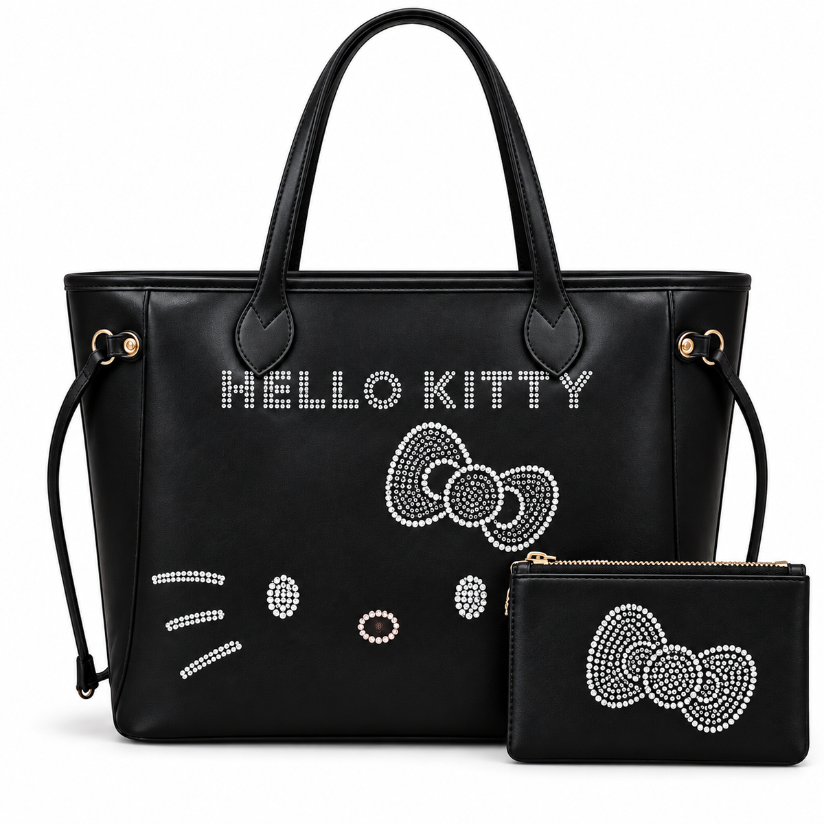 Midnight Crystal Bow Tote