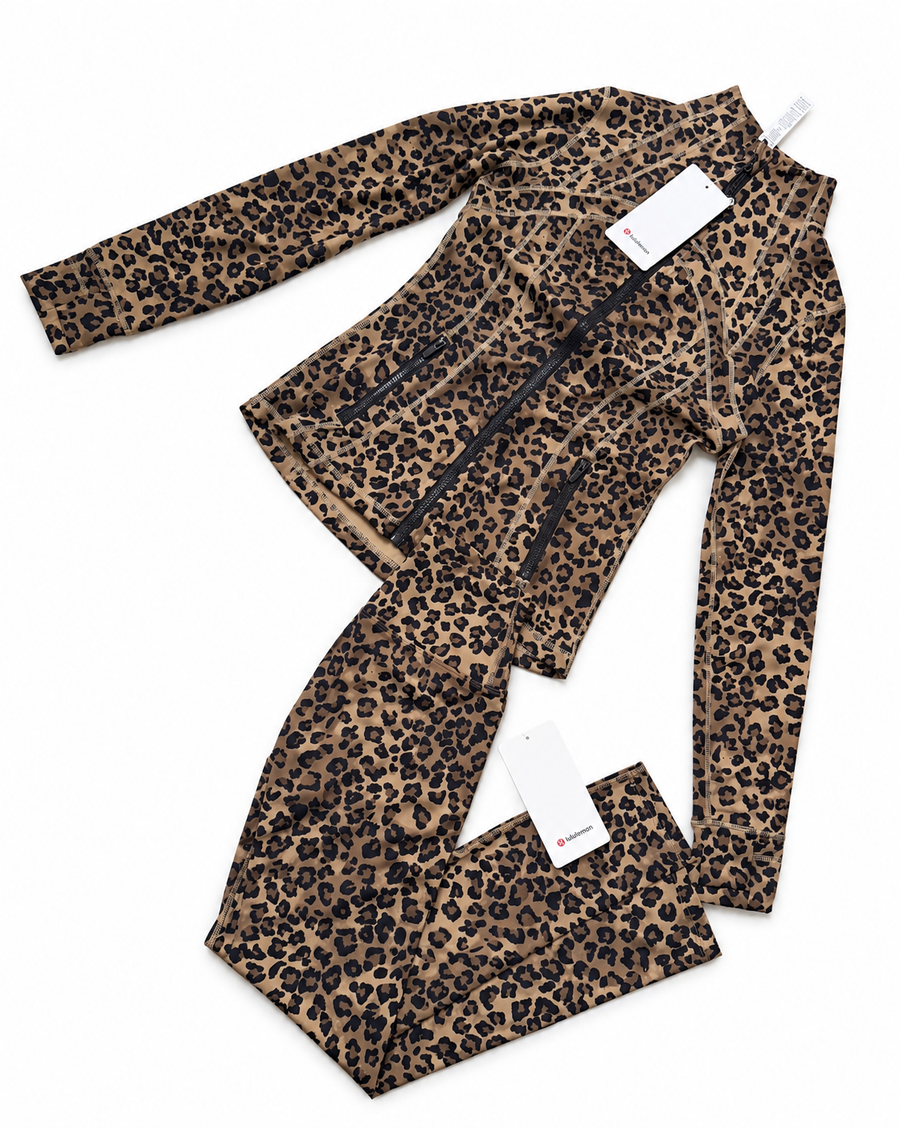 Lulu Luxe Leopard Active Set